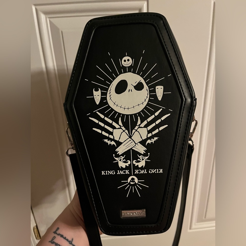 Jack Skellington Nightmare Before Christmas Coffin PURSE Disney SKINNYDIP